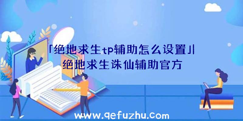 「绝地求生tp辅助怎么设置」|绝地求生诛仙辅助官方